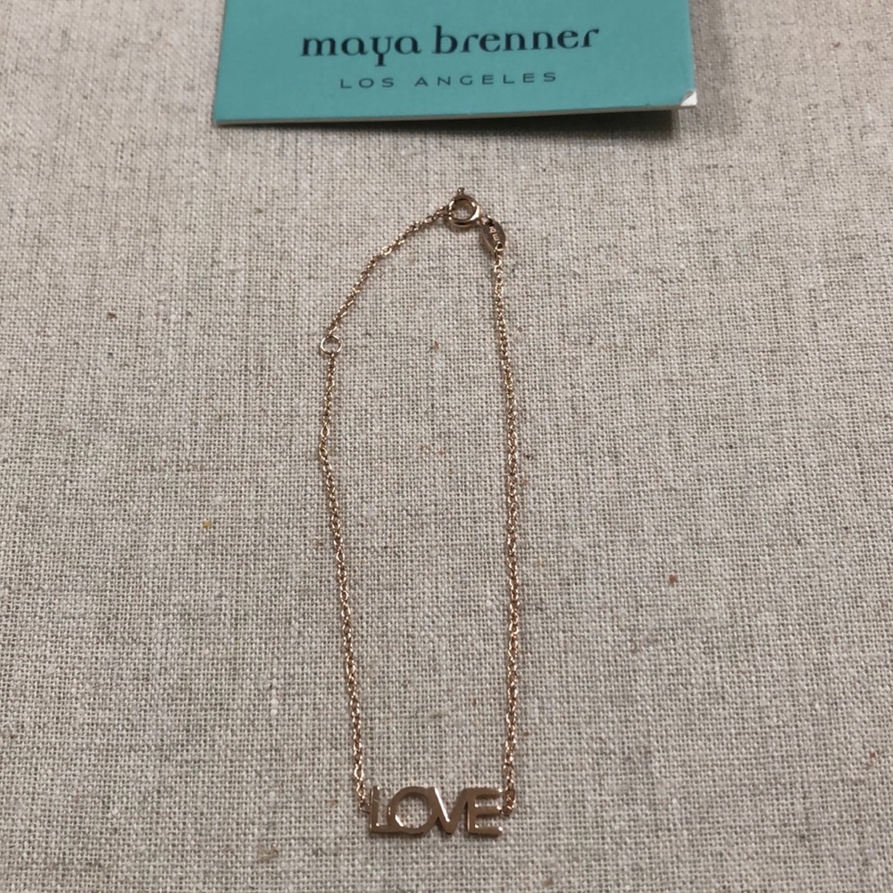 Maya Brenner Love Bracelet (Rose Gold)
